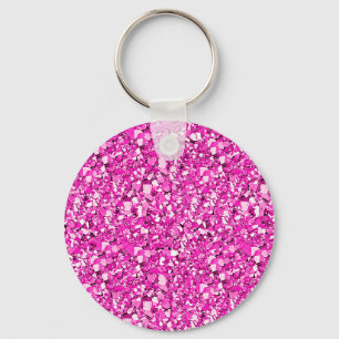 Druzy crystal - fuchsia pink schlüsselanhänger