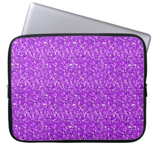 Druzy Kristall - Amethyst lila Laptopschutzhülle