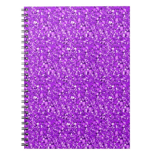 Druzy Kristall - Amethyst lila Notizblock (Vorderseite)
