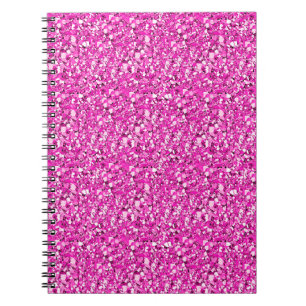 Druzy Kristall - fuchsienrosa Notizblock