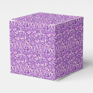 Druzy Kristall - helle Orchidee Geschenkschachtel