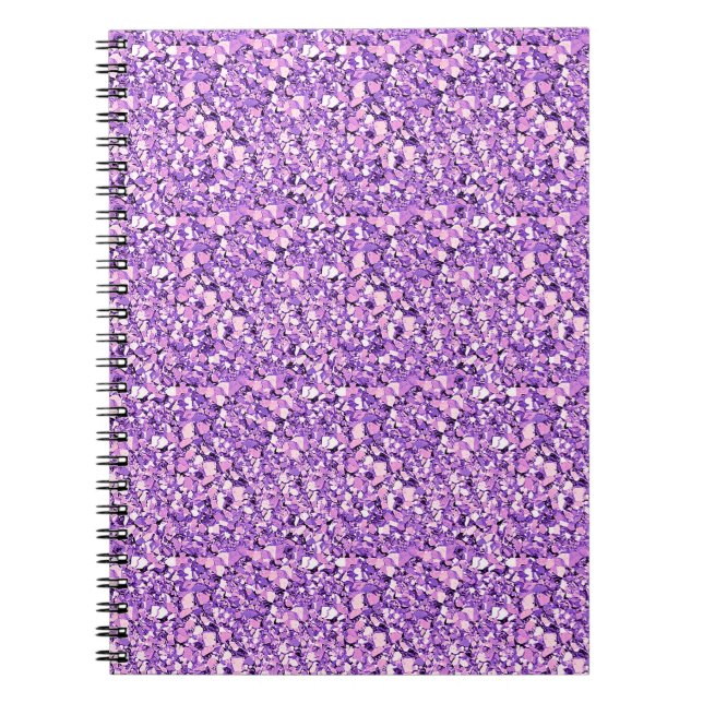 Druzy Kristall - helle Orchidee Notizblock (Vorderseite)