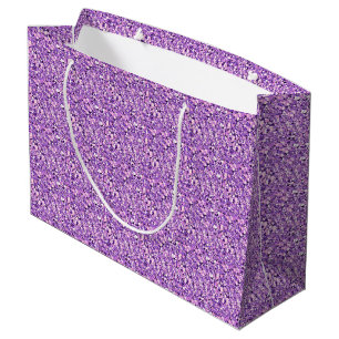 Druzy-Kristall - helles Orchidee Große Geschenktüte