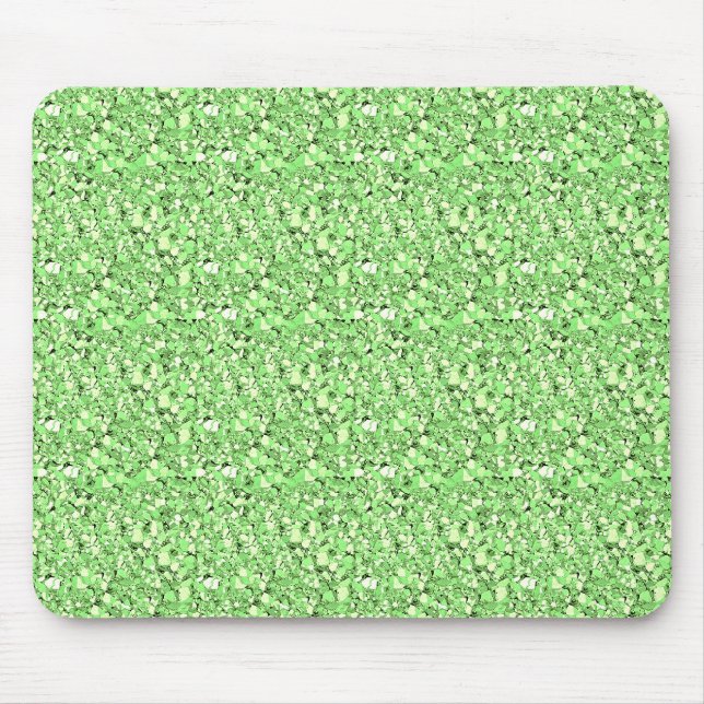 Druzy kristall - peridot green mousepad (Vorne)