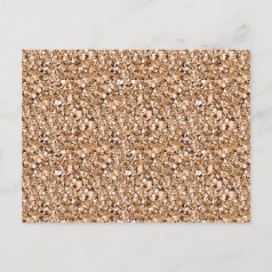 Druzy Kristall - Rose Postkarte