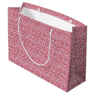 Druzy Kristall - Rose Quarz pink Große Geschenktüte