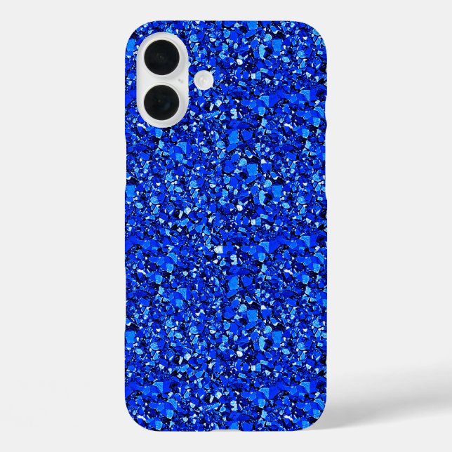 Druzy Kristall - Sapphire blue Case-Mate iPhone Hülle (Rückseite)