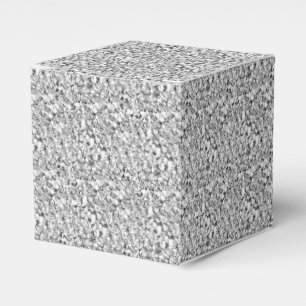 Druzy Kristall - weißes Goldfarbe Geschenkschachtel