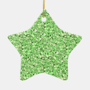 Druzy Quarzkristalle - peridot green Keramik Ornament