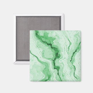 Druzy-Wald-Grün-Achat-Illusion Magnet