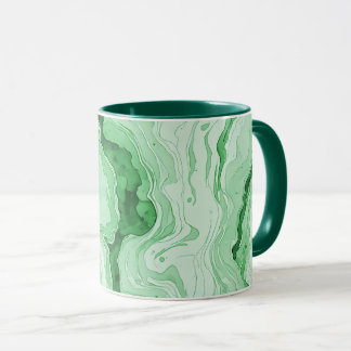 Druzy-Wald-Grün-Achat-Illusion Tasse