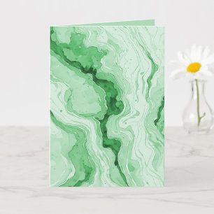 Druzy-Wald-Grün-Achat-Look Karte