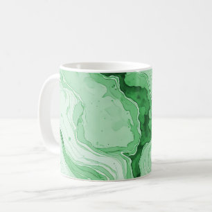 Druzy-Wald-Grün-Achat-Optik Kaffeetasse