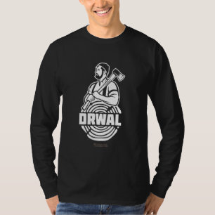 Drwal Lumberjack Polen Mann mit Bart und Ax Drw T-Shirt