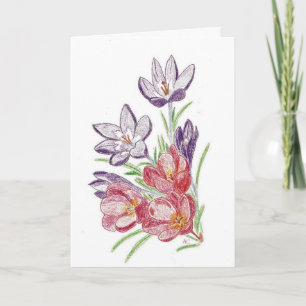 Dry Blume Geburtstagkarte Karte