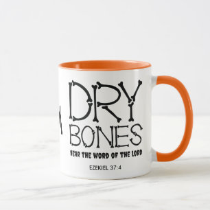DRY BONES Ezekiel 37 Monogramm Christliches Hallow Tasse