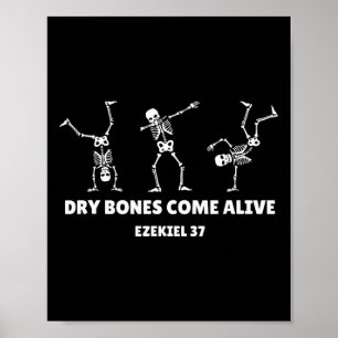Dry Bones kommen Live Halloween Christlich Dancing Poster