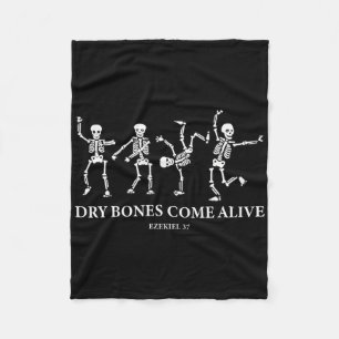 Dry Bones kommen zu einem sonnigen Skeletttanz mit Fleecedecke
