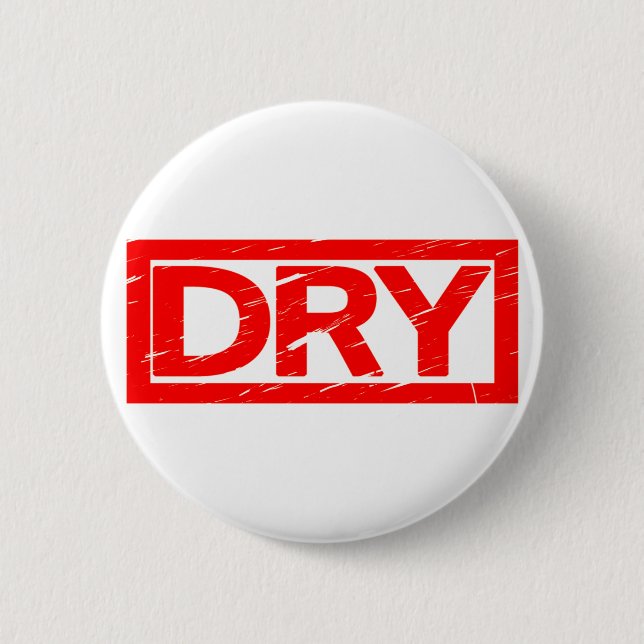 Dry Briefmarke Button (Vorderseite)