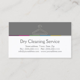 Dry Cleaner Service Business Card Visitenkarte