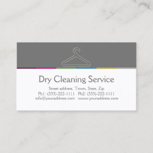 Dry Cleaner Service Business Card Visitenkarte