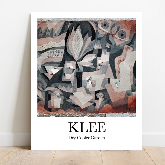 Dry Cooler Garden von Paul Klee Poster (Klee's whimsical Dry Cooler Garden!  Surrealist masterpiece as a museum-quality poster.)