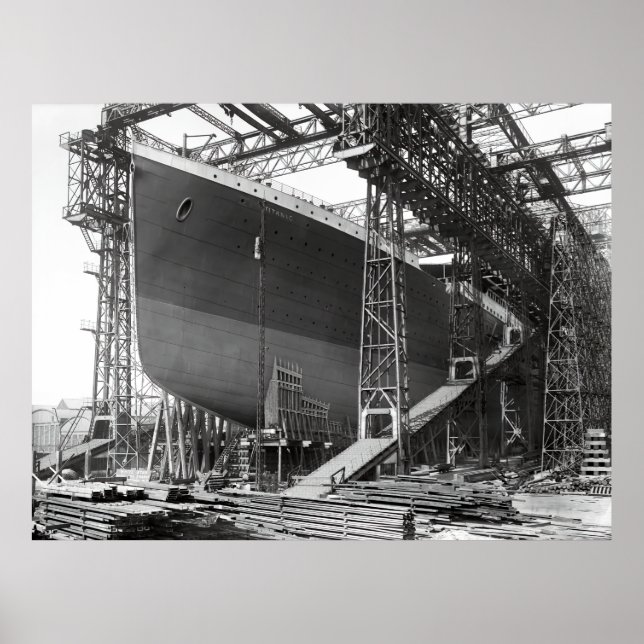 DRY DOCK BELFAST - TITANIC 1911 POSTER (Vorne)