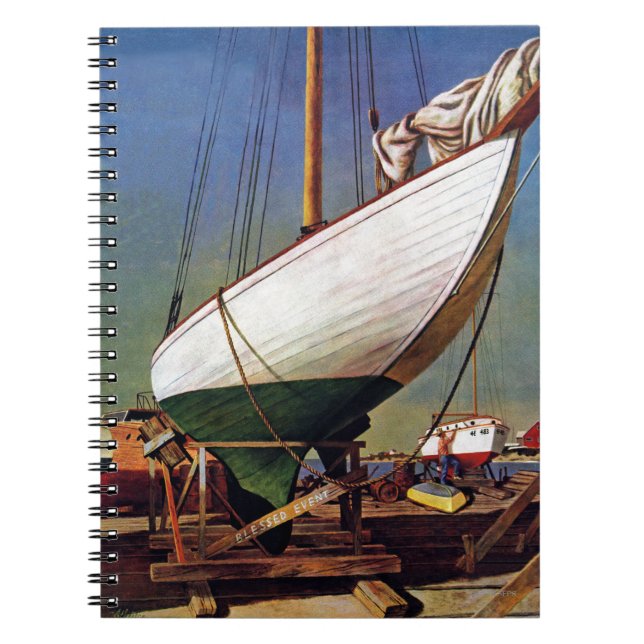 Dry Dock von John Atherton Notizblock (Vorderseite)