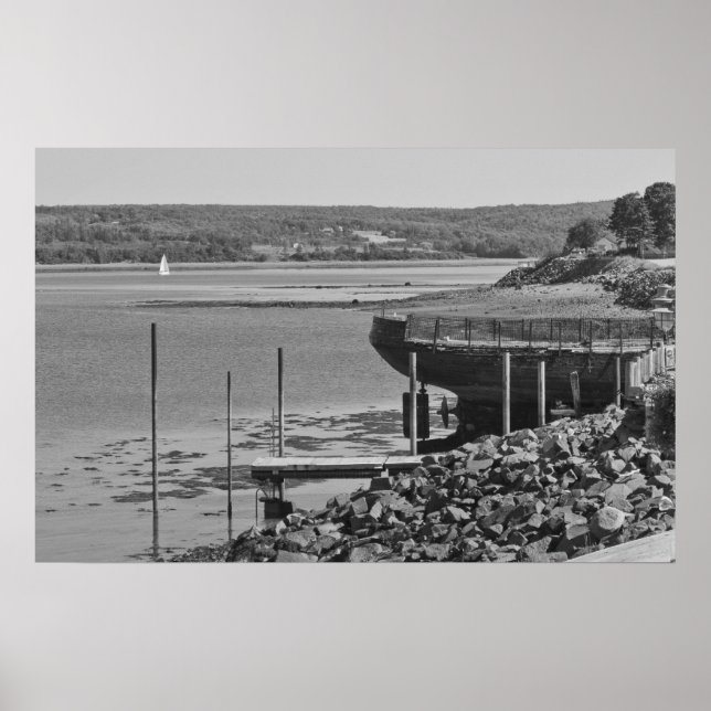 Dry Docked In Digby, NS Fine Art Print Poster (Vorne)