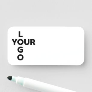 Dry-Erase mit dem Logo für ein benutzerdefinierte Namensschild