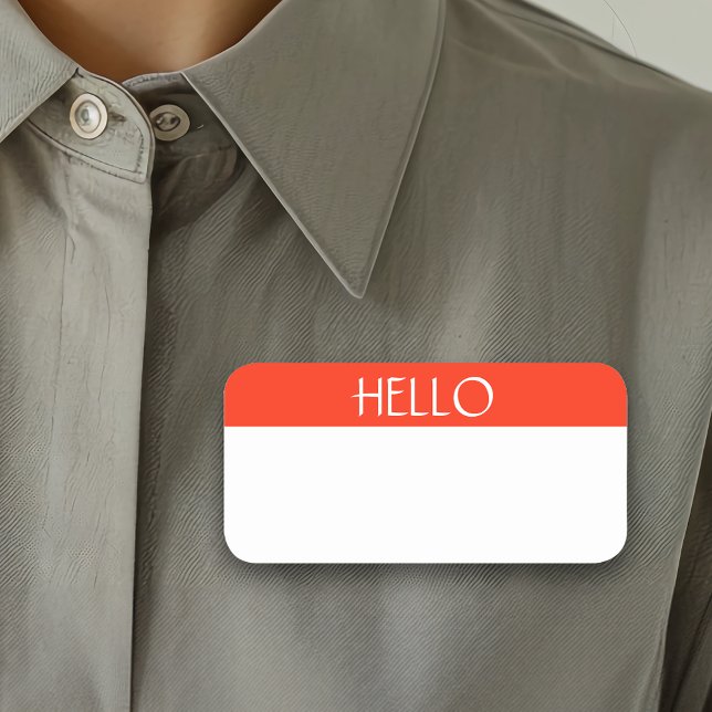 Dry Erase wiederverwendbar benutzerdefinierbare He Namensschild (Von Creator hochgeladen)