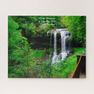 Dry Falls North Carolina.Christmas Greetings Jigsa Puzzle