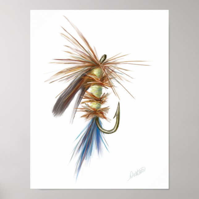 Dry Fly Print Poster (Vorne)