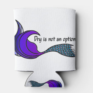 Dry ist kein lila und aquamariner Schwanz Dosenkühler