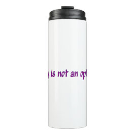 Dry ist keine Option in dunkelrosa Thermosbecher