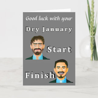Dry January Dankeskarte