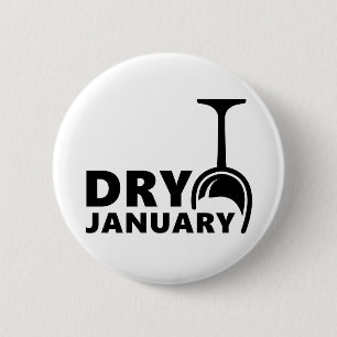 Dry January, één maand geen alkohol te drinken Button