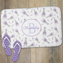 Dry Lavender Blume Bundles Muster Monogram