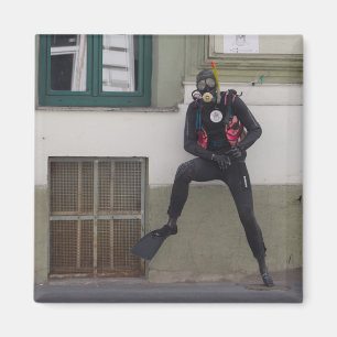 Dry Scuba Diver Magnet