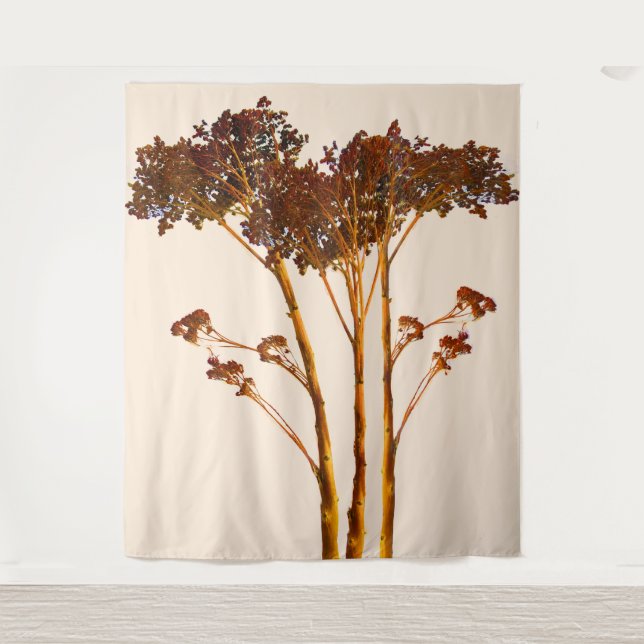 Dry Sedum Blume Foto Tapestry Wandteppich (Vorderseite)
