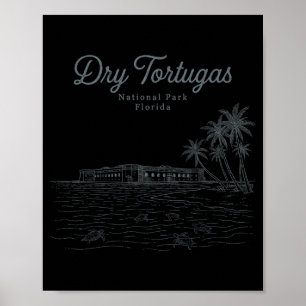 Dry Tortugas Florida Keys Nationalpark im Freien Poster