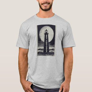 Dry Tortugas Florida Lighthouse Moon T-Shirt