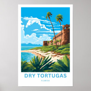 Dry Tortugas Florida Travel Print Poster