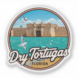 Dry Tortugas Florida Vintage Travel Aufkleber