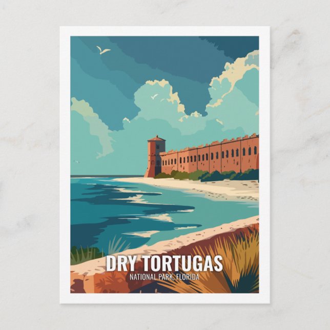 Dry Tortugas National Park Florida USA Postkarte (Vorderseite)