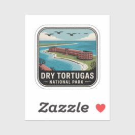 Dry Tortugas National Park Reise-Emblem Aufkleber