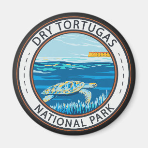 Dry Tortugas National Park Turtle Abzeichen Magnet
