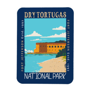 Dry Tortugas Nationalpark Florida Fort Jefferson Magnet