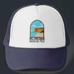 Dry Tortugas Nationalpark Florida Fort Vintag Truckerkappe<br><div class="desc">Trockenes Tortugas Vektordesign. Der Park besteht aus 7 Inseln und geschützten Korallenriffen. Garden Key ist eine Zuhause zu den Stränden und das Fort Jefferson aus dem 19. Jahrhundert.</div>