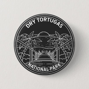 Dry Tortugas Nationalpark Florida Monoline Button